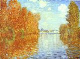 Autumn at Ashley's Cottage Paintings - Autumn at Argenteuil by Claude Monet